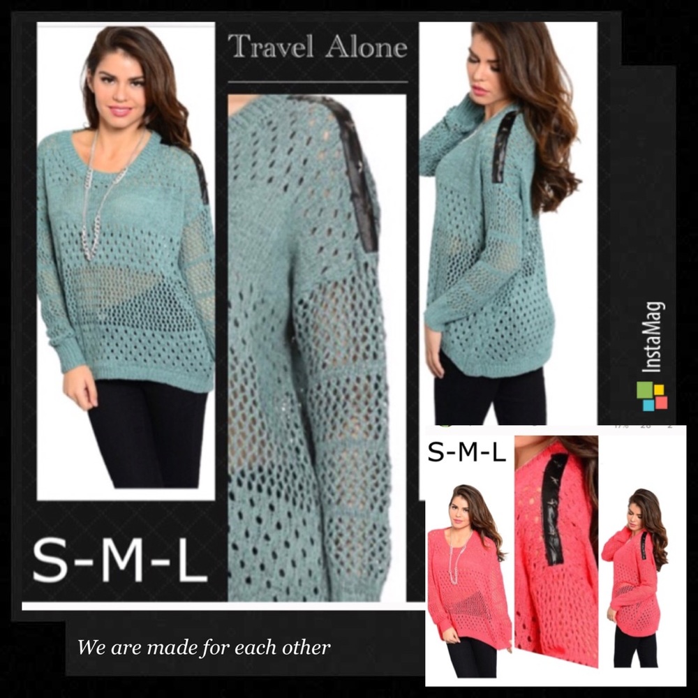 Super gorgeous High low mesh sweater